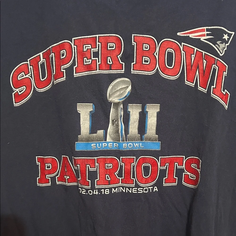 Gildan‎ Navy Super Bowl Patriots Tee - Picture 3 of 4